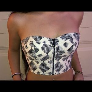 Zip Up Crop Top